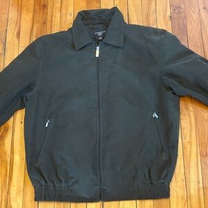 Dockers Men's Olive Green Lightweight Zip Up Jacket - LARGE